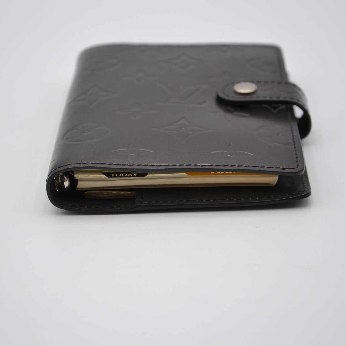 Agenda PM Louis Vuitton Cuir Mat Monogramme Noir Anthracite
