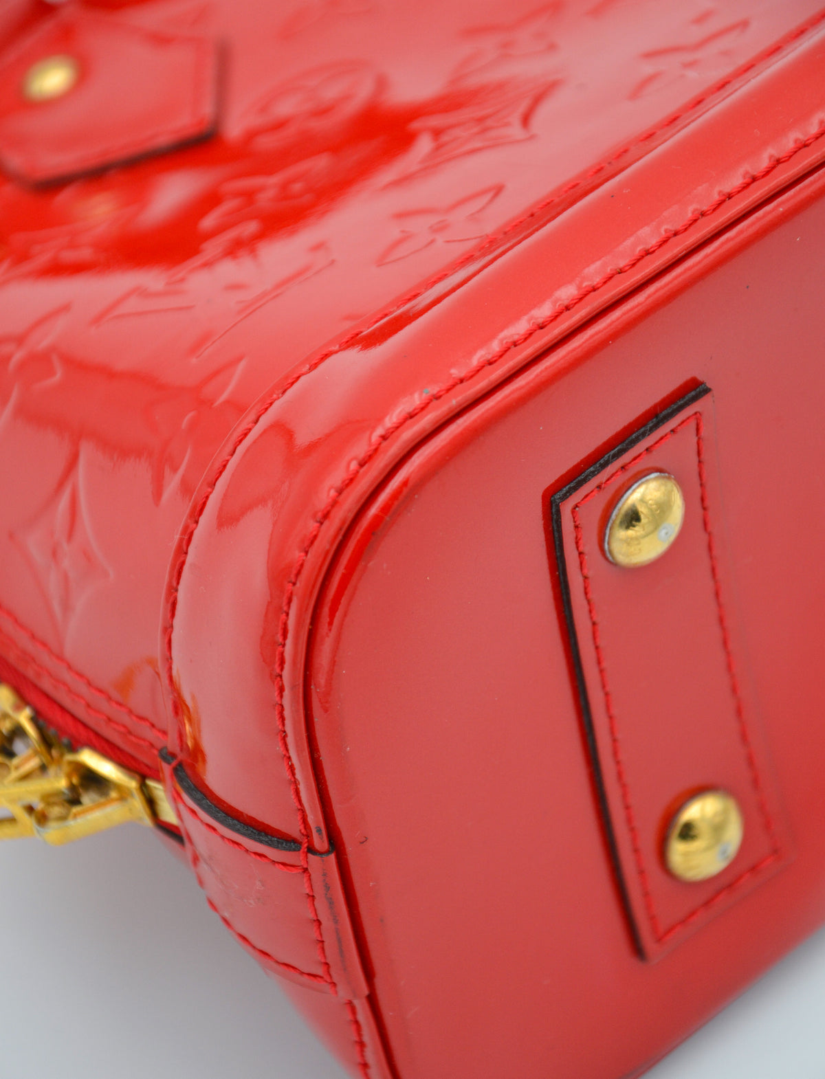 Sac Louis Vuitton Alma BB Vernis Rouge
