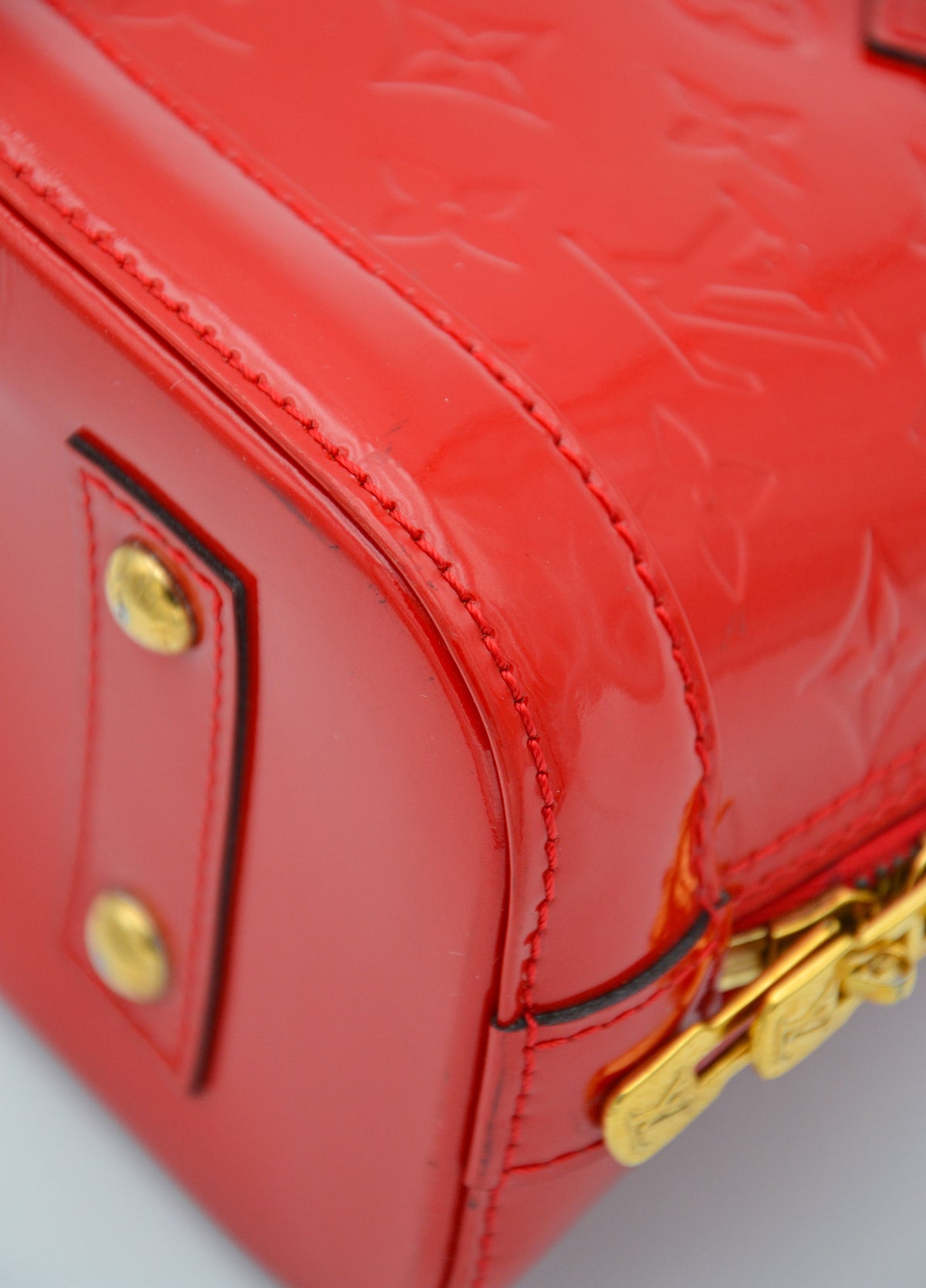 Sac Louis Vuitton Alma BB Vernis Rouge