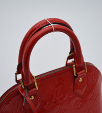 Sac Louis Vuitton Alma BB Vernis Rouge