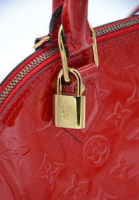 Sac Louis Vuitton Alma BB Vernis Rouge