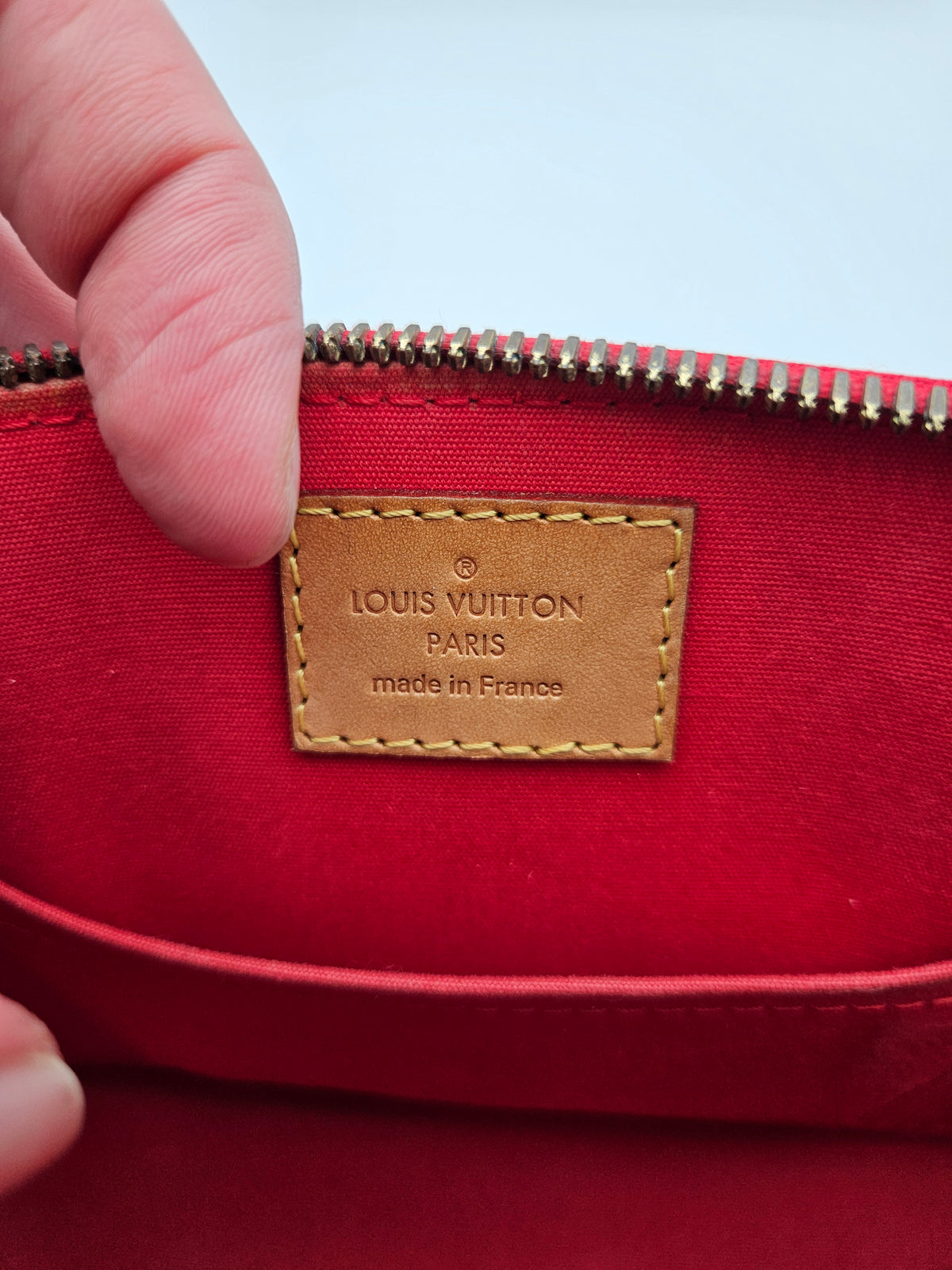 Sac Louis Vuitton Alma BB Vernis Rouge