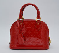 Sac Louis Vuitton Alma BB Vernis Rouge