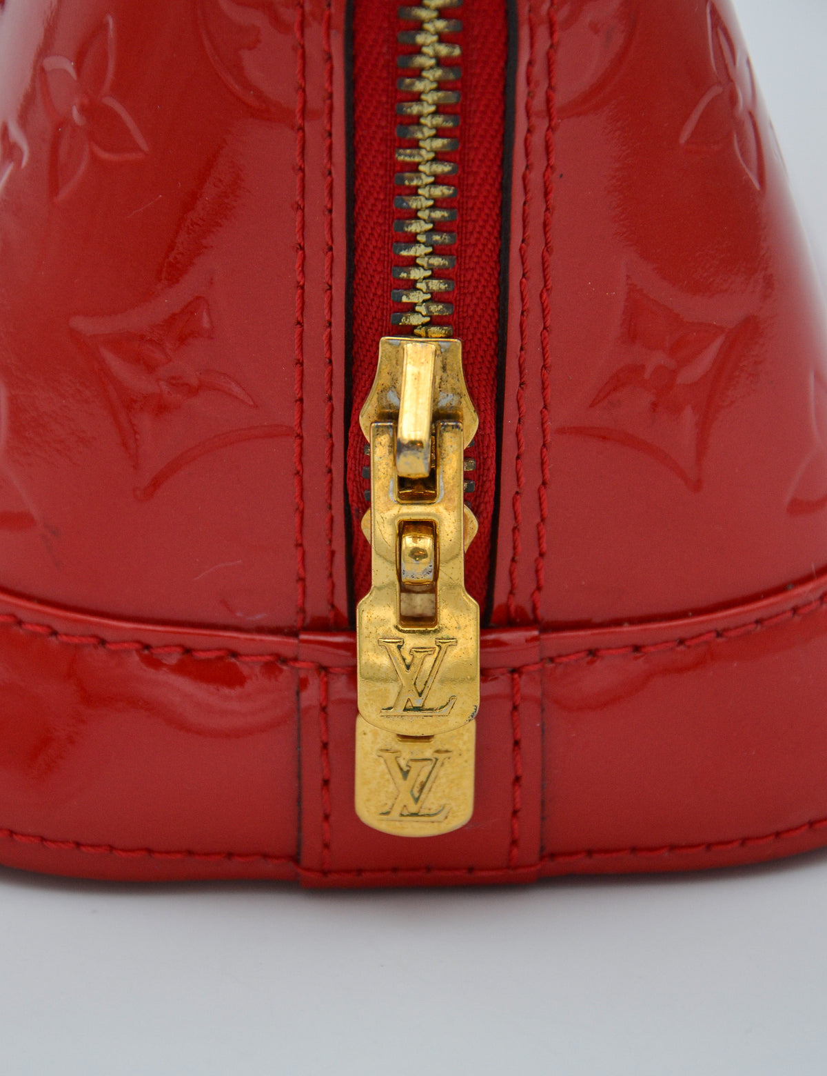 Sac Louis Vuitton Alma BB Vernis Rouge