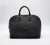 Sac Louis Vuitton Alma PM Cuir Épi Noir Vintage