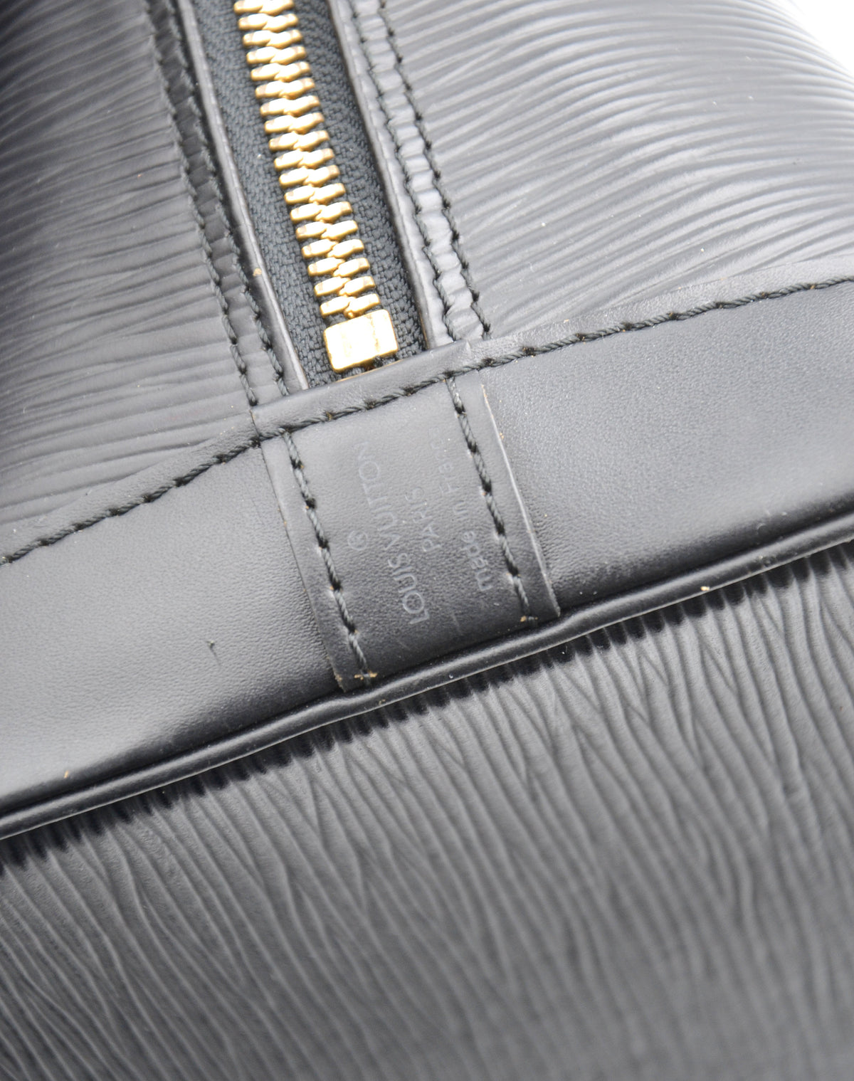 Sac Louis Vuitton Alma PM Cuir Épi Noir Vintage