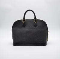 Sac Louis Vuitton Alma PM Cuir Épi Noir Vintage