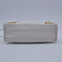 Balenciaga City Mini Cuir Grainé Blanc