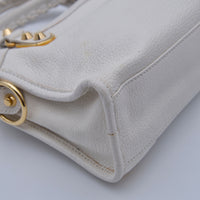 Balenciaga City Mini Cuir Grainé Blanc