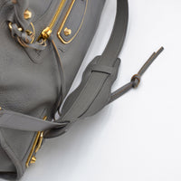 Balenciaga City Metallic Edge gris foncé