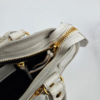 Balenciaga City Mini Cuir Grainé Blanc
