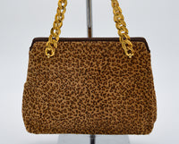 Sac Bottega Veneta Vintage Crin Léopard