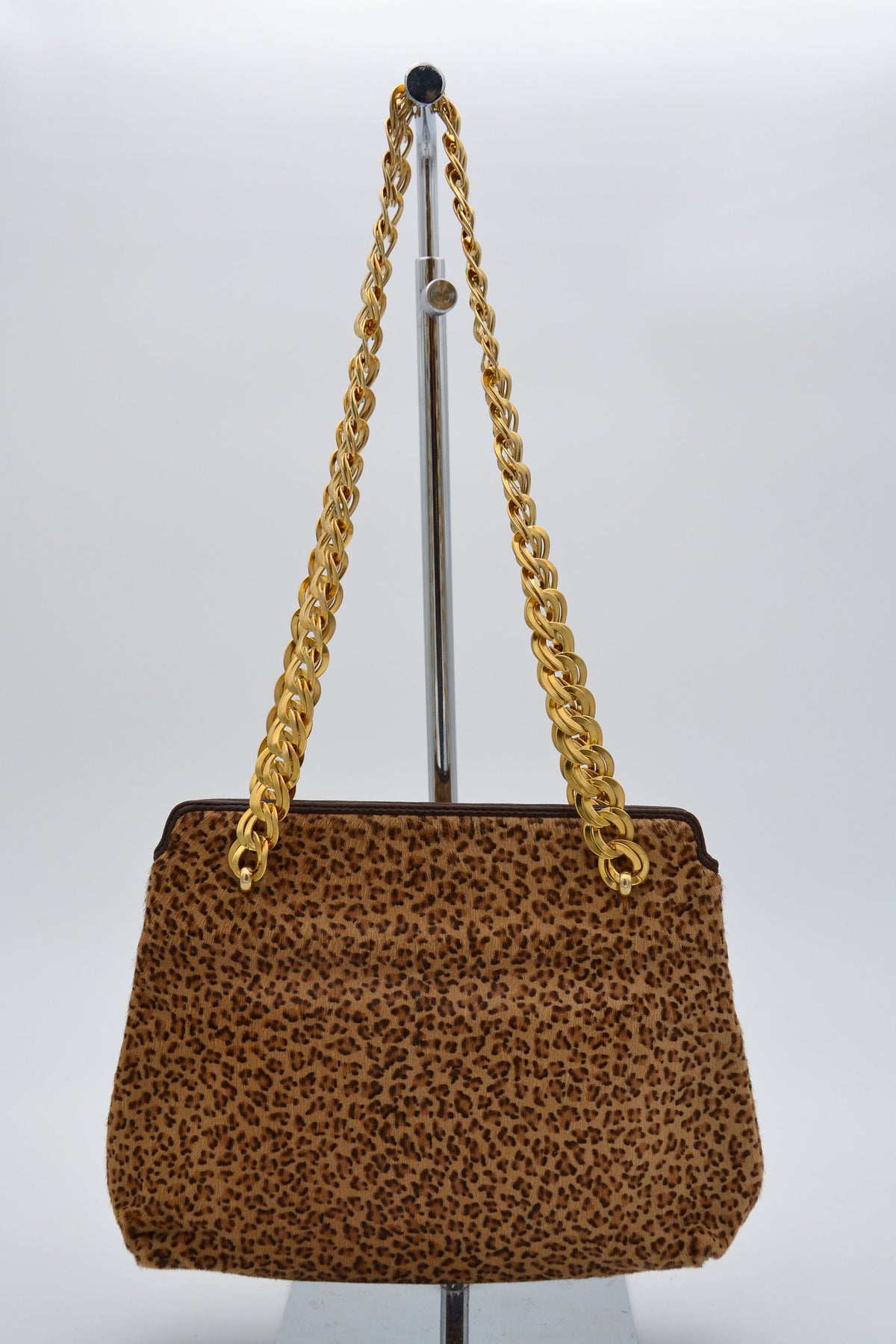 Sac Bottega Veneta Vintage Crin Léopard