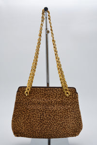 Sac Bottega Veneta Vintage Crin Léopard