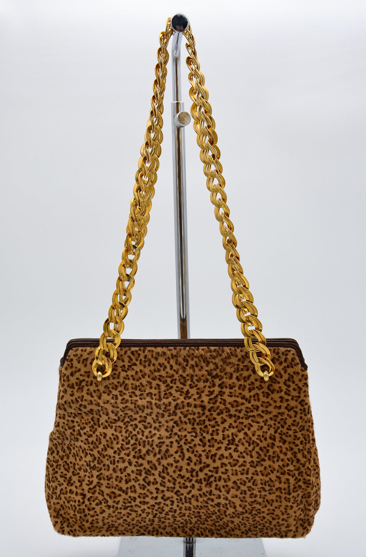 Sac Bottega Veneta Vintage Crin Léopard