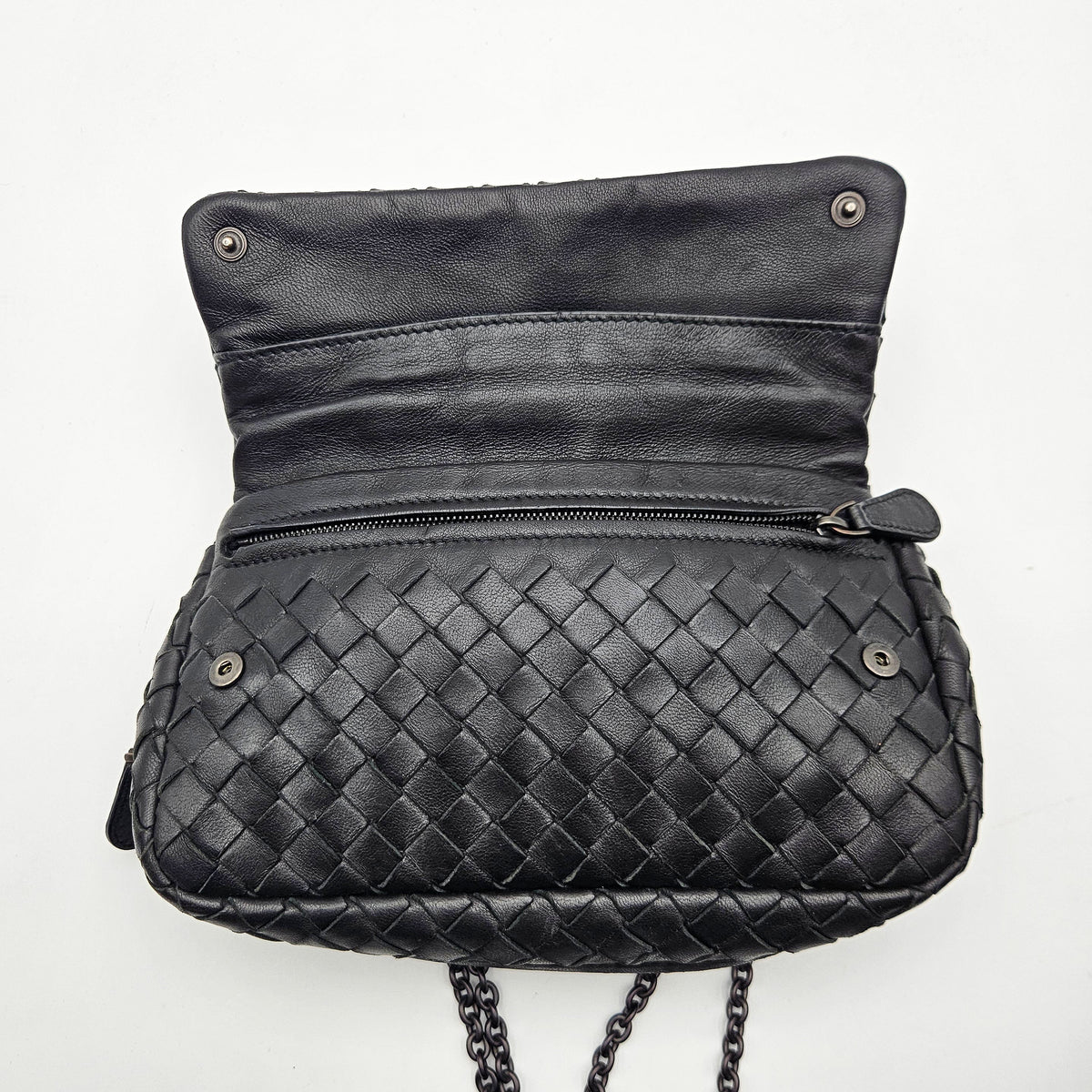 Bottega Veneta Mini Bag Intrecciato Nappa Noir