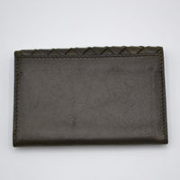 Portefeuille Bottega Veneta Intrecciato vert olive