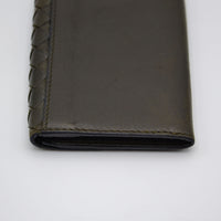 Portefeuille Bottega Veneta Intrecciato vert olive