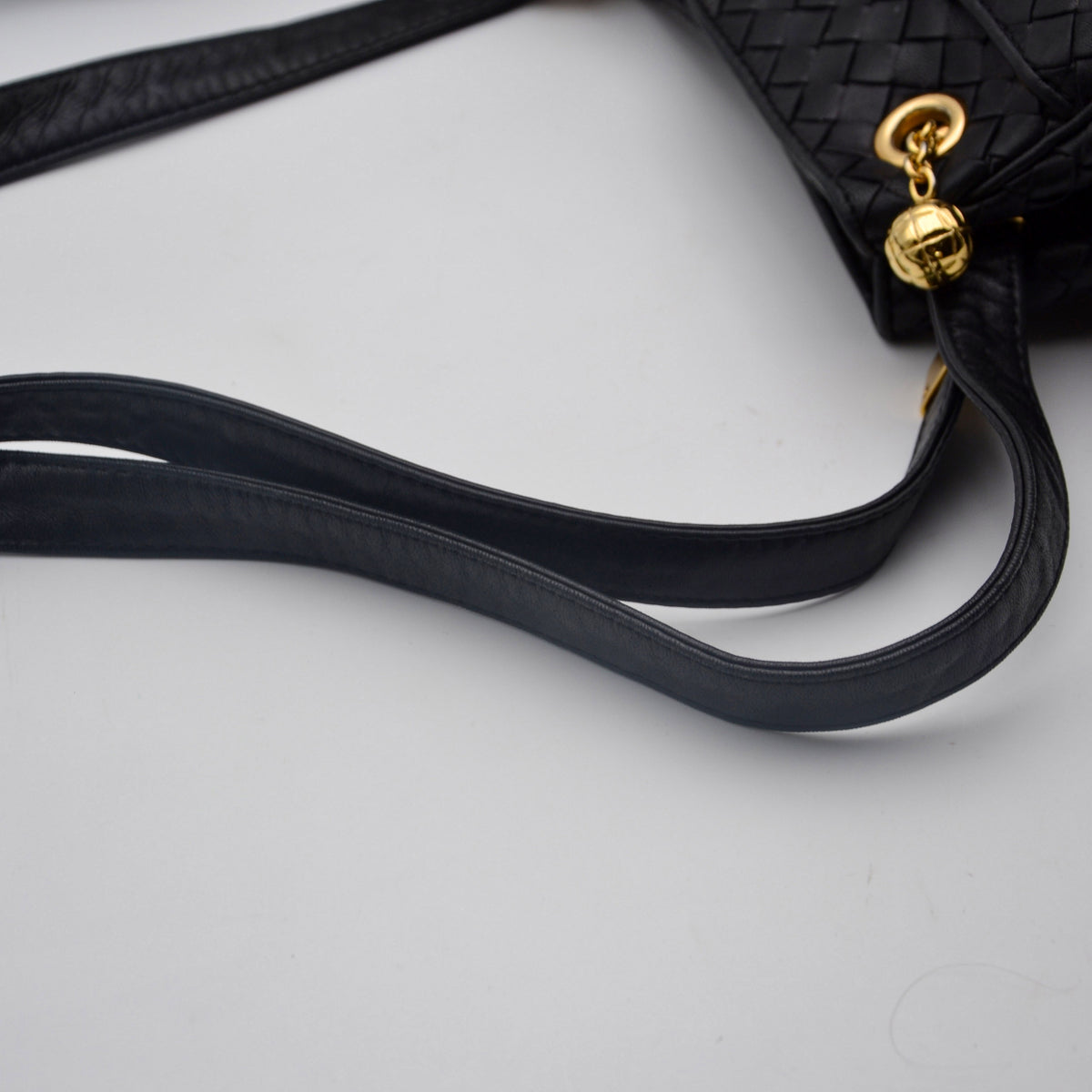 Sac Bottega Veneta Intrecciato noir vintage