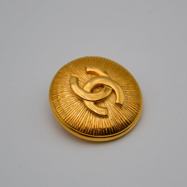 Broche Chanel CC vintage 1988