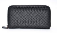 Portefeuille Bottega Veneta Long en Cuir Noir Intrecciato