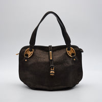 Sac Céline Vintage Logo Triomphe Suédine Irisée