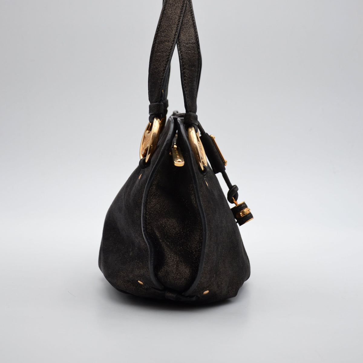 Sac Céline Vintage Logo Triomphe Suédine Irisée