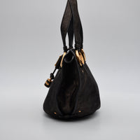 Sac Céline Vintage Logo Triomphe Suédine Irisée
