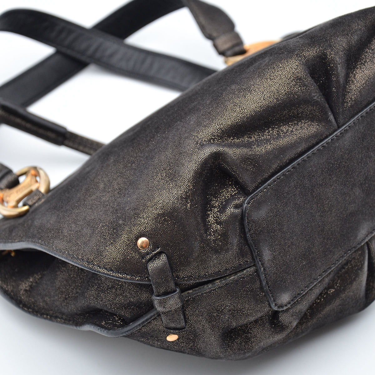 Sac Céline Vintage Logo Triomphe Suédine Irisée