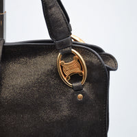 Sac Céline Vintage Logo Triomphe Suédine Irisée