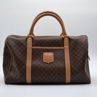 Sac Boston Céline Macadam Vintage Toile Enduite