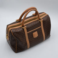 Sac Boston Céline Macadam Vintage Toile Enduite