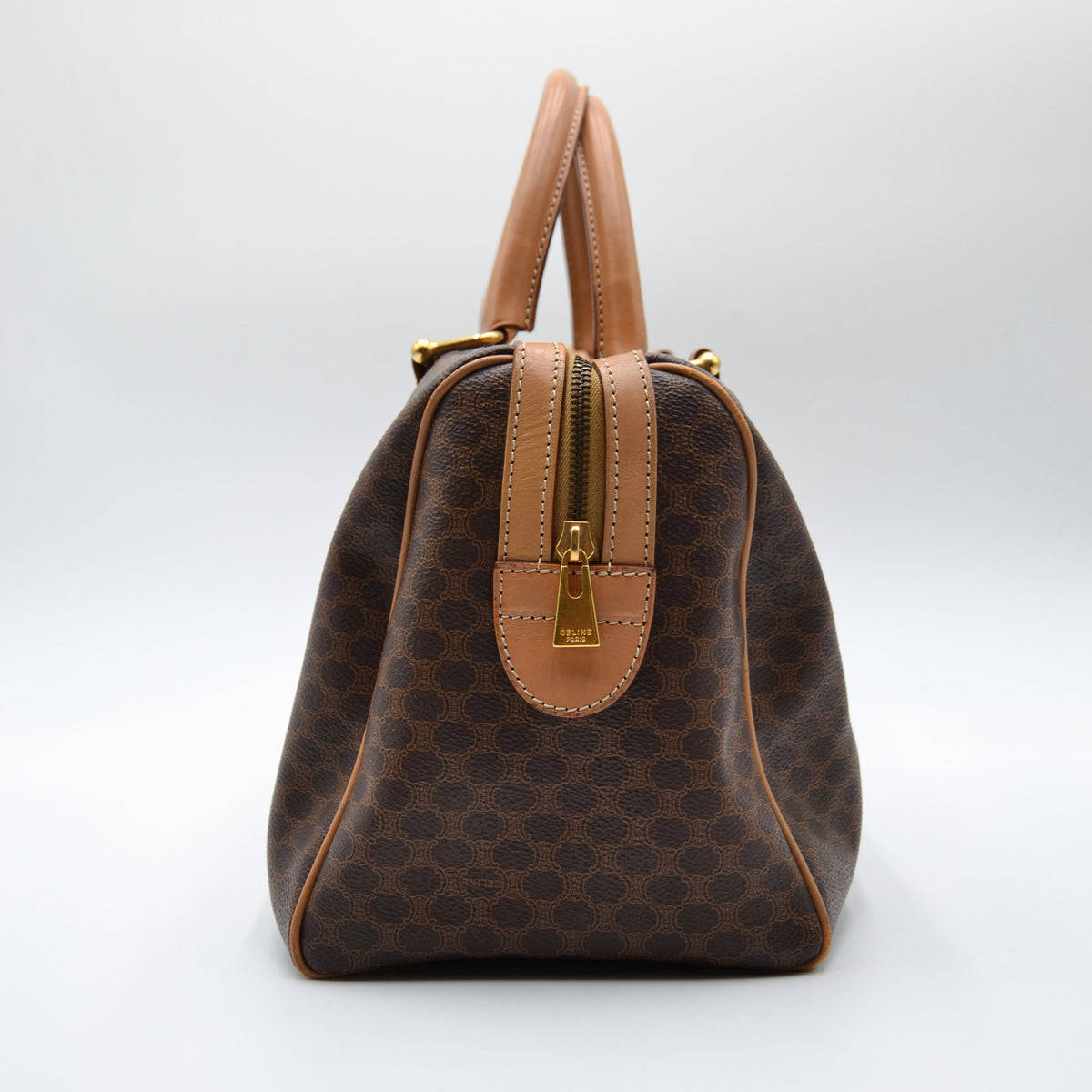 Sac Boston Céline Macadam Vintage Toile Enduite