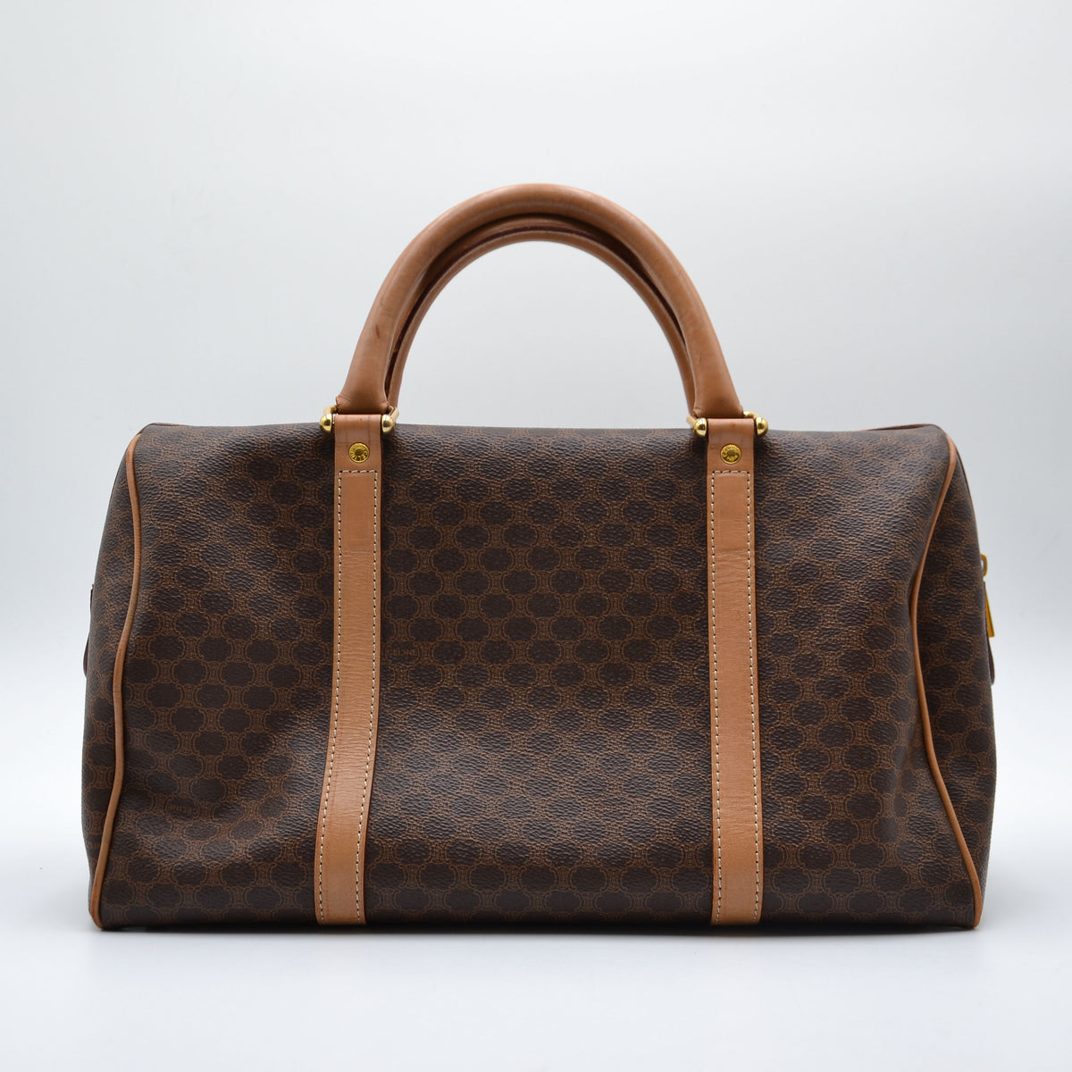 Sac Boston Céline Macadam Vintage Toile Enduite