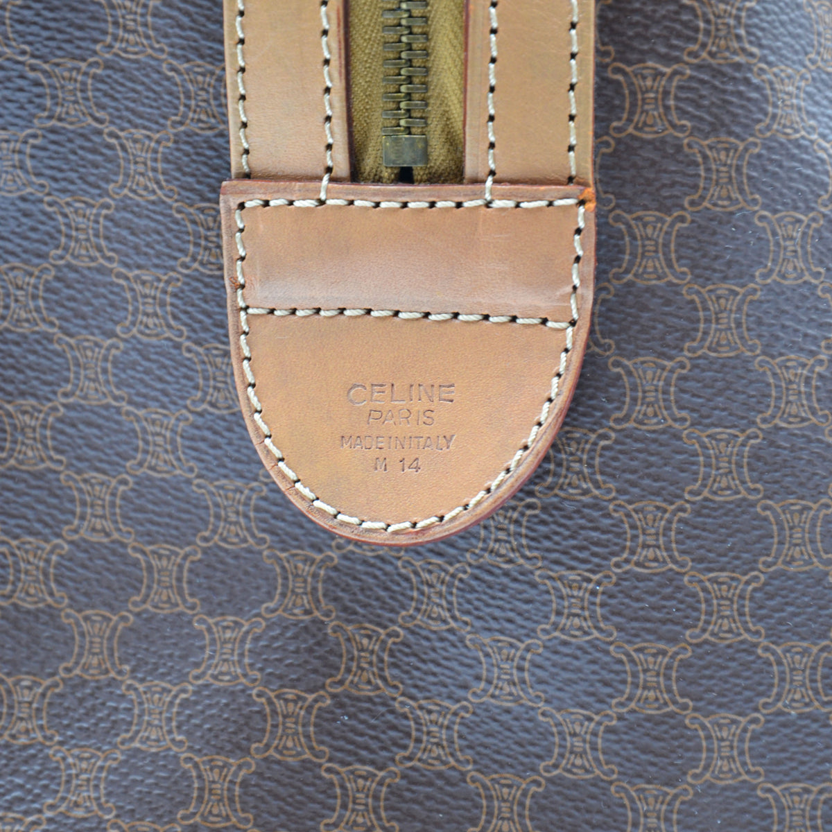 Sac Boston Céline Macadam Vintage Toile Enduite