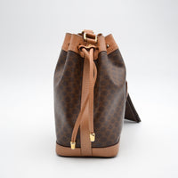 Céline Bucket Toile Macadam Vintage Small