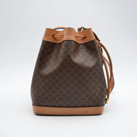 Céline Bucket Toile Macadam Vintage Small