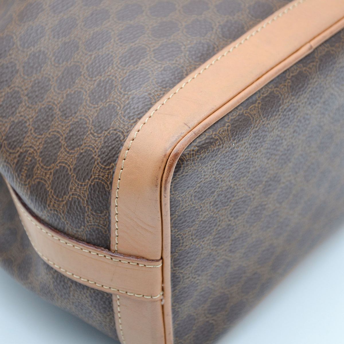 Céline Bucket Toile Macadam Vintage Small