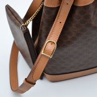 Céline Bucket Toile Macadam Vintage Small