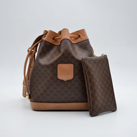 Céline Bucket Toile Macadam Vintage Small