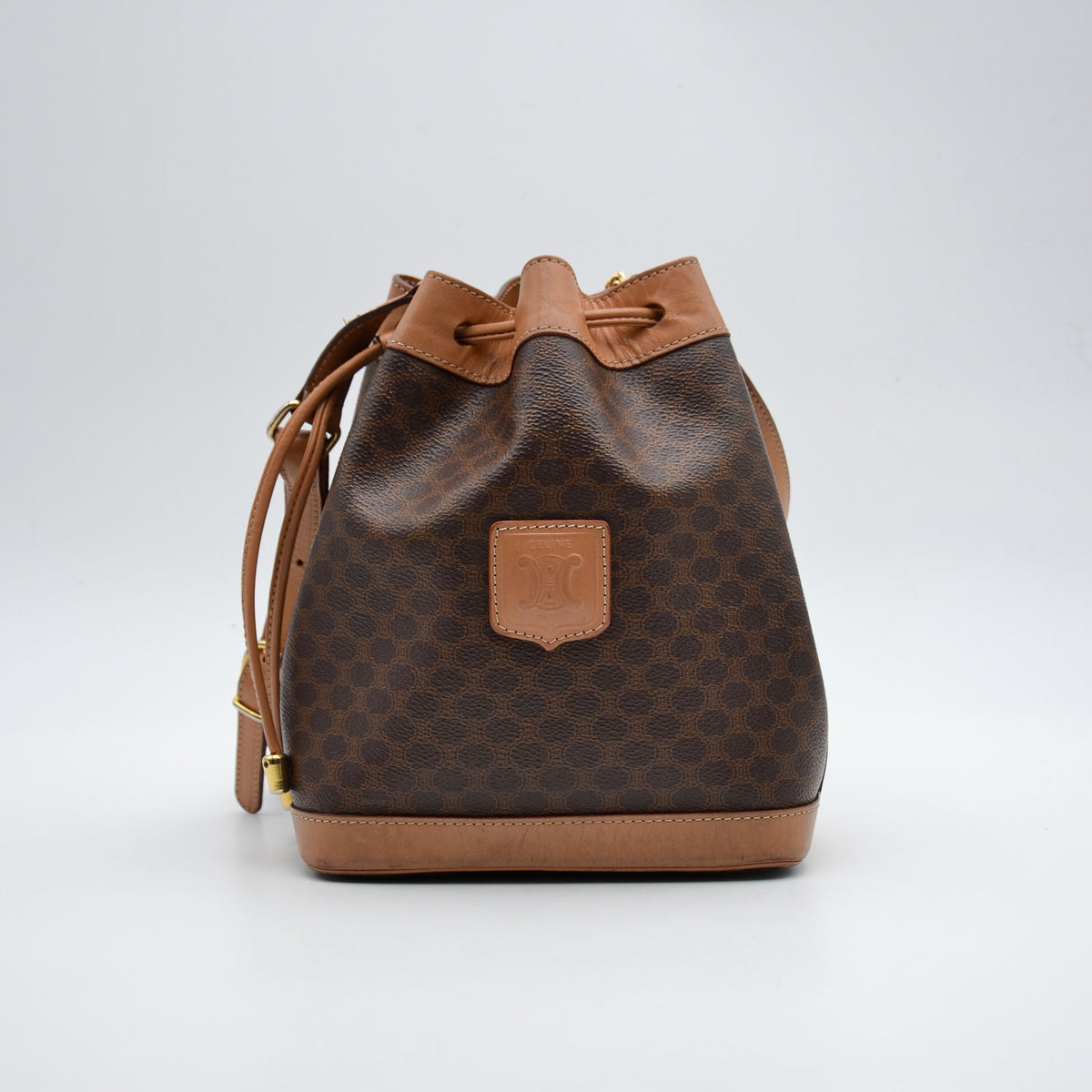 Céline Bucket Toile Macadam Vintage Small