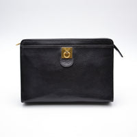 Pochette Céline Cuir Grainé Noir