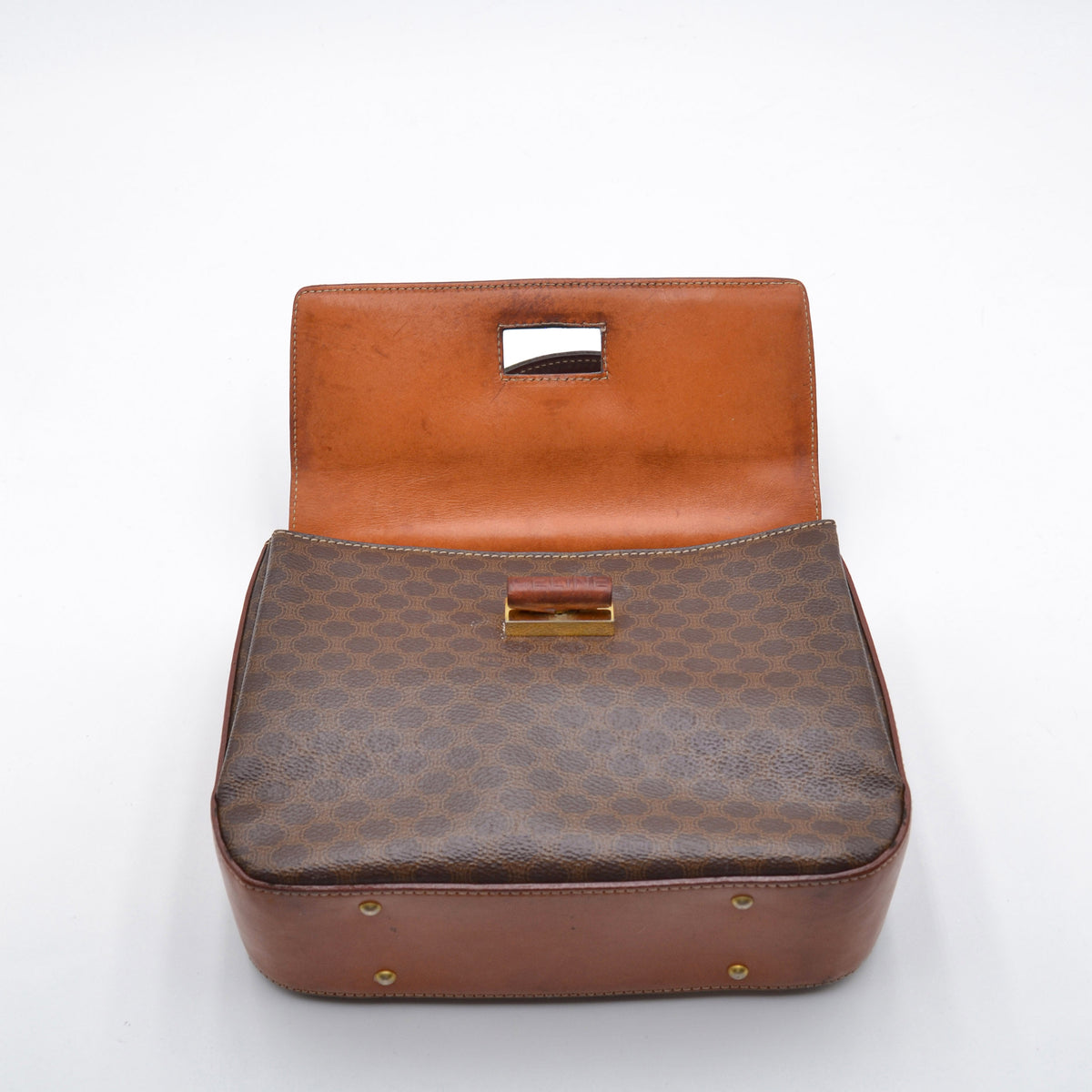 Sac top handle vintage toile Macadam