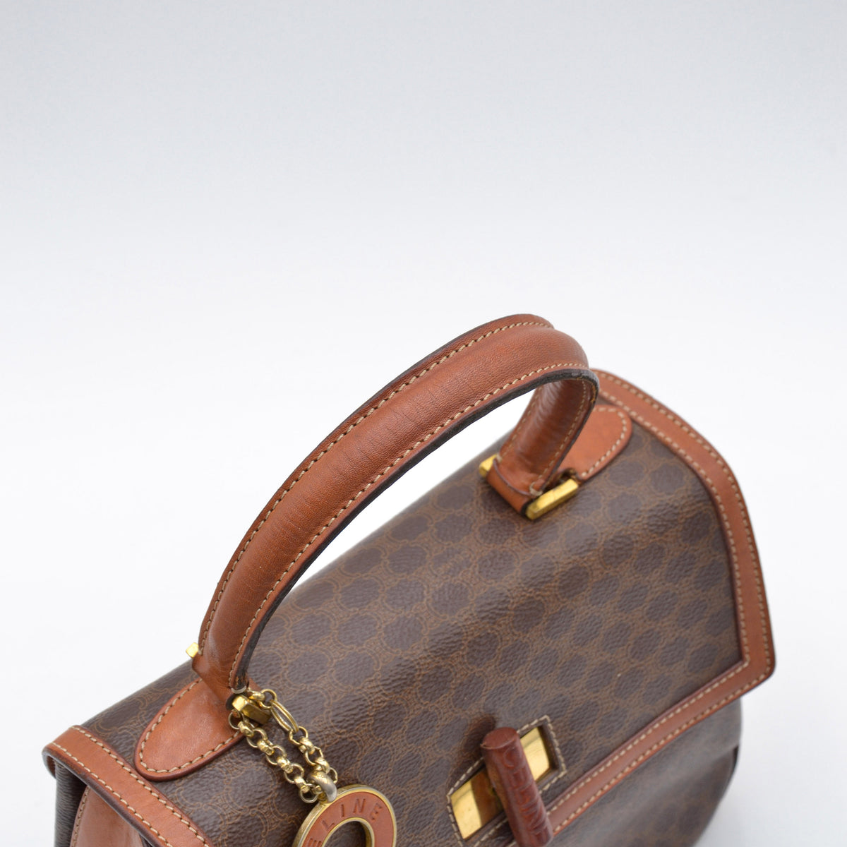 Sac top handle vintage toile Macadam