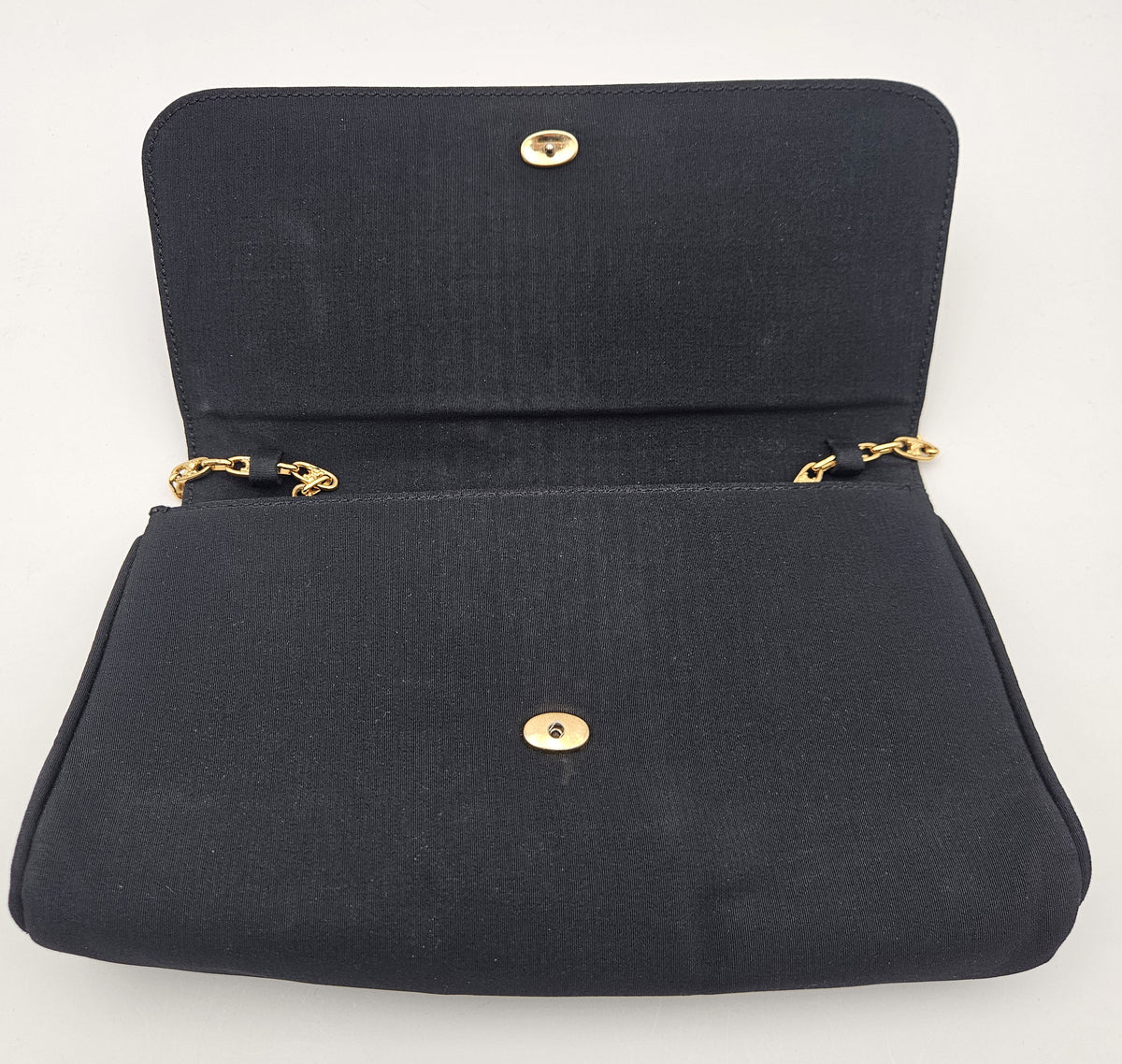 Sac Céline Triomphe Nylon Noir Chaîne Strass