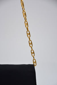 Sac Céline Triomphe Nylon Noir Chaîne Strass