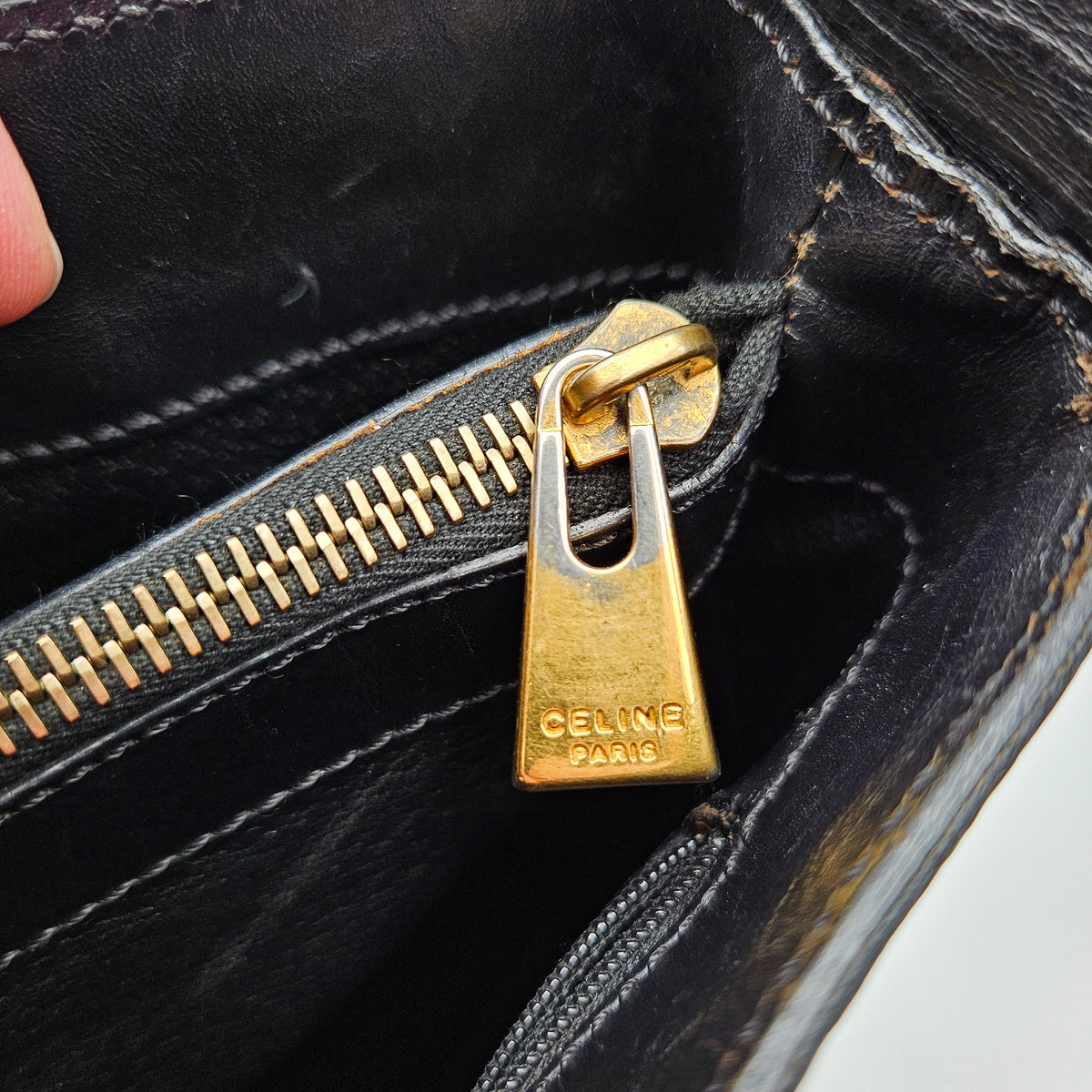 Céline Tote Vintage Macadam noir