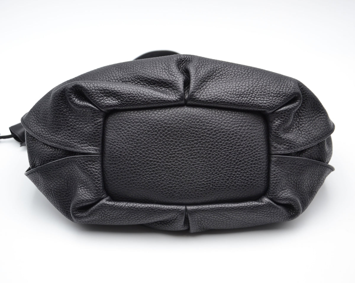 Sac Céline cuir grainé noir