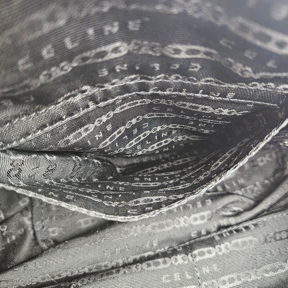 Sac Céline cuir grainé noir