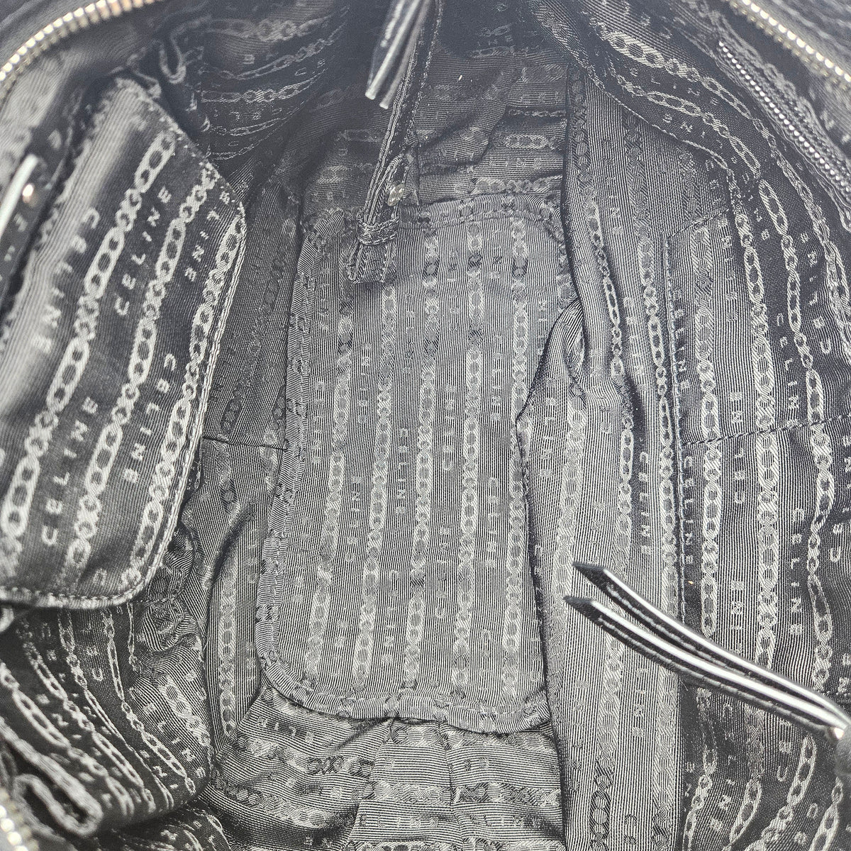 Sac Céline cuir grainé noir